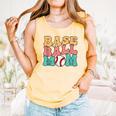 Baseball Mom Groovy Baseball Mom Comfort Colors Tank Top Grey