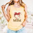Baseball Mom Headband Leopard Baseball Ball Mother's Day Comfort Colors Tank Top Grey