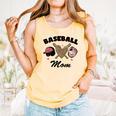 Baseball Mom Leopard Heart Game Day Love Mommy Comfort Colors Tank Top Grey