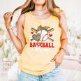 Baseball Mom Leopard Heart Mother's Day Girls Comfort Colors Tank Top Grey Baseball Mom Leopard Heart Mother's Day Girls Comfort Colors Tank Top Grey