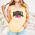 Baseball Mom Leopard Baseball Mama Life Girls Women Baller Comfort Colors Tank Top Grey