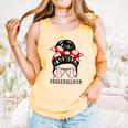 Baseball Mom Leopard Messy Bun Game Day Comfort Colors Tank Top Grey Baseball Mom Leopard Messy Bun Game Day Comfort Colors Tank Top Grey
