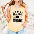 Baseball Mom Baseball Lover Mom Comfort Colors Tank Top Grey