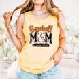 Baseball Mom Orange Varsity Baseball Mama Cute Mother's Day Comfort Colors Tank Top Grey