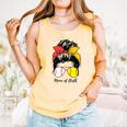 Baseball Mom Softball Mom Of Both Messy Bun Mother's Day Comfort Colors Tank Top Grey Baseball Mom Softball Mom Of Both Messy Bun Mother's Day Comfort Colors Tank Top Grey