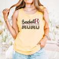 Baseball Momo Women BallPark Momo Baseball Mom Mother's Day Comfort Colors Tank Top Grey
