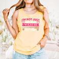 Baseball Moms I'm Not Just His Mom Baseball Mama Comfort Colors Tank Top Grey