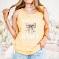 Baseball Nanny Baseball Coquette Bow Comfort Colors Tank Top Grey Baseball Nanny Baseball Coquette Bow Comfort Colors Tank Top Grey