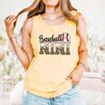 Baseball Nini Women BallPark Nini Baseball Mom Mother's Day Comfort Colors Tank Top Grey