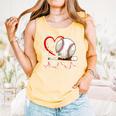 Baseball Nona Family Matching Cute Baseball Lover Comfort Colors Tank Top Grey
