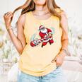Baseball Santa 67 Christmas Xmas Pajamas Boys Comfort Colors Tank Top Grey