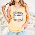 Baseball-Shirt Women Girls Mama Baseball Mom Comfort Colors Tank Top Grey