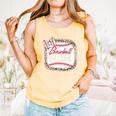 Baseball-Shirt Women Mama Mother Baseball Mom Premium Comfort Colors Tank Top Grey