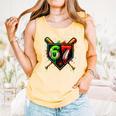 Baseball Six Seven 67 Meme Ice Cream Drip Xmas Women Men Comfort Colors Tank Top Grey