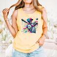 Baseball Skeleton Ice Cream Drip Baseball Boys Youth Comfort Colors Tank Top Grey