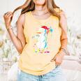Baseball Snowman Drip Cool Christmas Men Boys Girls Comfort Colors Tank Top Grey