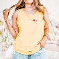 Baseball Softball Baseball Mom Heartbeat Baseball Premium Tri-Blend Comfort Colors Tank Top Grey