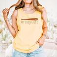 Baseball Tee My Therapist Bat Men Women Kids Comfort Colors Tank Top Grey