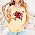 Baseball Valentines Day Heart Boys Sports Love Comfort Colors Tank Top Grey Baseball Valentines Day Heart Boys Sports Love Comfort Colors Tank Top Grey