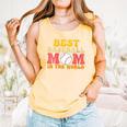 Best Baseball Mom In The World Baseball Comfort Colors Tank Top Grey