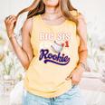 Big Sis Rookie Of Year 1st Birthday Baseball Theme Matching Comfort Colors Tank Top Grey