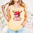 Boys Valentine Day Baseball Helmet Drip Ice-Cream Youth Kids Comfort Colors Tank Top Grey