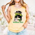 Brazil Baseball Mom Messy Bun Comfort Colors Tank Top Grey Brazil Baseball Mom Messy Bun Comfort Colors Tank Top Grey