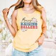 Busy Raising Ballers Retro Groovy Baseball Mom Outfit Comfort Colors Tank Top Grey Busy Raising Ballers Retro Groovy Baseball Mom Outfit Comfort Colors Tank Top Grey