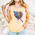 Camo Baseball Heart Drip Valentine Baseball Icecream Boys Comfort Colors Tank Top Grey Camo Baseball Heart Drip Valentine Baseball Icecream Boys Comfort Colors Tank Top Grey
