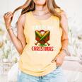 My Christmas Baseball Pajama Helmet Santa Xmas Men Boys Comfort Colors Tank Top Grey