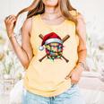 Christmas Baseball Pajama Santa For Men Boys Girls Kids Xmas Comfort Colors Tank Top Grey Christmas Baseball Pajama Santa For Men Boys Girls Kids Xmas Comfort Colors Tank Top Grey