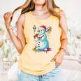 Christmas Baseball Snowman Drip For Boys Men Girls Women Comfort Colors Tank Top Grey