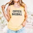Coffee And Baseball Comfort Colors Tank Top Grey