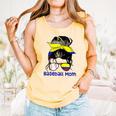 Colombia Baseball Mom Messy Bun Comfort Colors Tank Top Grey