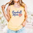 Cute Baseball Mom Heart Matching Mama Mother's Day Women's Comfort Colors Tank Top Grey