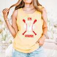 Cute Baseball Mom Out Of Your League Mommy Sports Players Comfort Colors Tank Top Grey