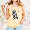 Cute Kitten Playing Baseball Hitter Bat Cool Baseball Cat Comfort Colors Tank Top Grey Cute Kitten Playing Baseball Hitter Bat Cool Baseball Cat Comfort Colors Tank Top Grey