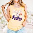 Dad Rookie Of Year 1st Birthday Baseball Theme Matching Comfort Colors Tank Top Grey