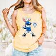 Dripping Drip Baseball Rabbit Bunny Easter Men Boy Kid Comfort Colors Tank Top Grey