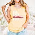 Eat Sleep Baseball Repeat Baseball Player Comfort Colors Tank Top Grey