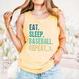 Eat Sleep Baseball Repeat Baseball Player Baseball Comfort Colors Tank Top Grey