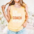 Eat Sleep Coach Repeat Shirt Men Women Baseball Lover Comfort Colors Tank Top Grey Eat Sleep Coach Repeat Shirt Men Women Baseball Lover Comfort Colors Tank Top Grey