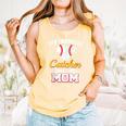 My Favorite Catcher Calls Me Mom Catcher Baseball Mom Heart Comfort Colors Tank Top Grey
