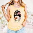 Football Mom Baseball Mom Life Messy Bun Mom Of Both Comfort Colors Tank Top Grey