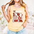 Happy 100 Days Of School Baseball Football PE Teacher Comfort Colors Tank Top Grey