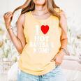 I Heart Love Hot Baseball Moms MILF Cougar Older Woman Comfort Colors Tank Top Grey