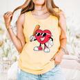 Heart Play Baseball Valentine's Day Teens Boys Girls Kids Comfort Colors Tank Top Grey Heart Play Baseball Valentine's Day Teens Boys Girls Kids Comfort Colors Tank Top Grey