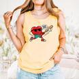 Heart Valentines Day Baseball Men Boys Kids Teens Comfort Colors Tank Top Grey Heart Valentines Day Baseball Men Boys Kids Teens Comfort Colors Tank Top Grey
