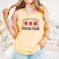 Home Plate Social Club Softball Season Baseball Mom Comfort Colors Tank Top Grey