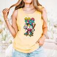 Ice Cream Drip Baseball Party 100 Days Of School Teacher Comfort Colors Tank Top Grey